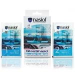 Paquete de Nasiol Glasshield Wipe On en 1 caja y 2 sobres